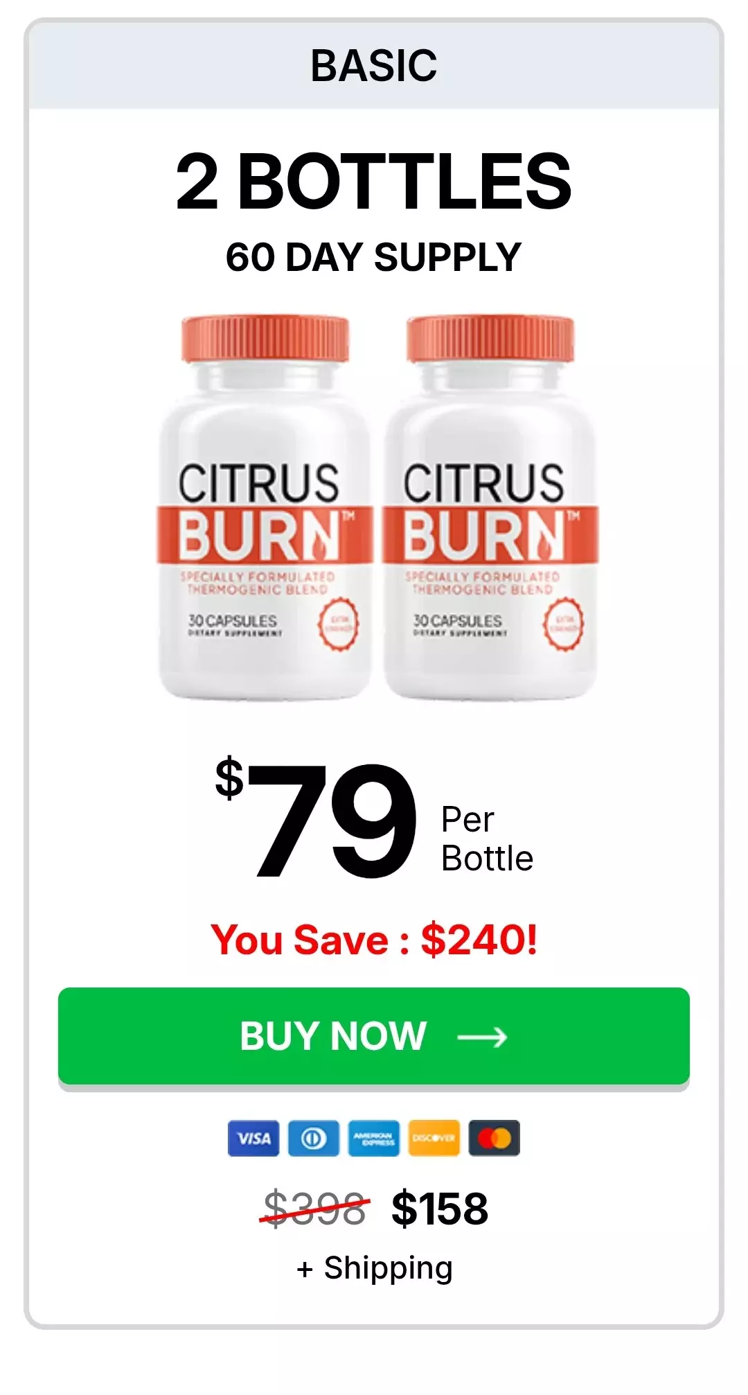 JellyBurn™ 2 bottles pricing